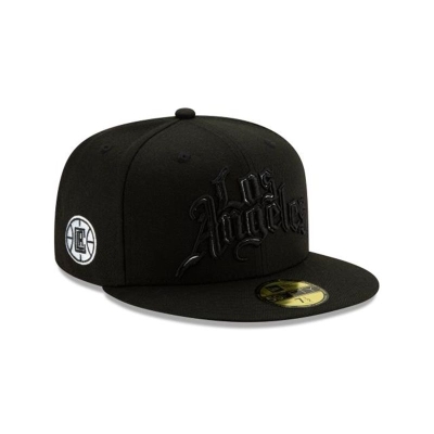 Los Angeles Clippers Gorra | New Era 2019 NBA Authentics City Series Alt 59fifty Fitted Cap Mexico - Negros